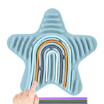 Stjärna - ljusblå