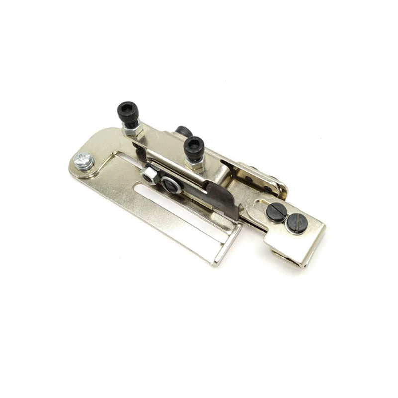 "Blixtlåsfot i rostfritt stål för exakt sömlinjepositionering, universell passform, justerbar, för symaskiner."