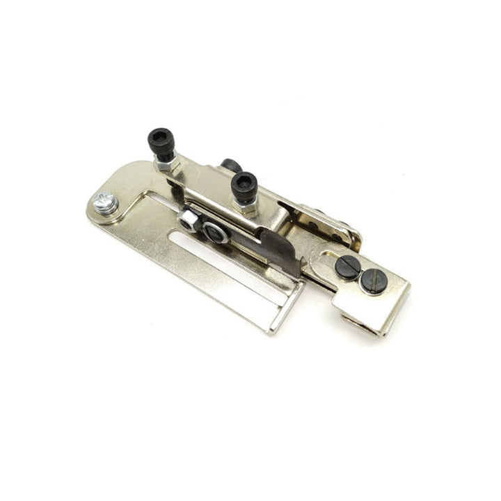 "Blixtlåsfot i rostfritt stål för exakt sömlinjepositionering, universell passform, justerbar, för symaskiner."