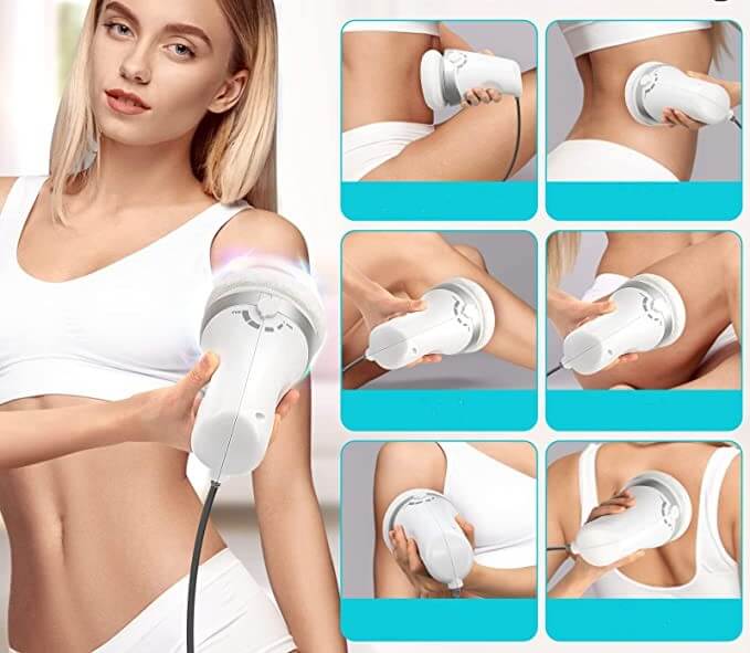 BodySculptor med utbytbara massagehuvuden för riktad behandling av celluliter och fett.