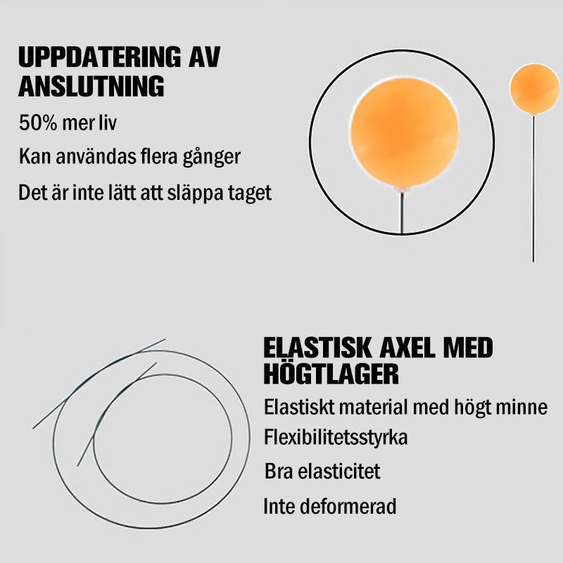 "Bordtennistränare i användning för hemmafamilj, flexibel och hållbar design, perfekt för inomhus- och utomhuslek."