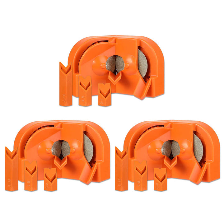 "Borrslipare med rostfri axel och diamantskiva för metall, plast och glasfiber, perfekt för precisionsarbete."