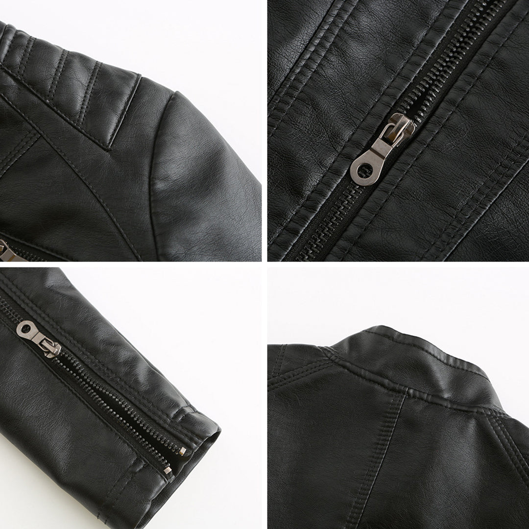 Mörkbrun Damjacka Nova, klassisk damjacka i bikerstil. Stilren för hösten.