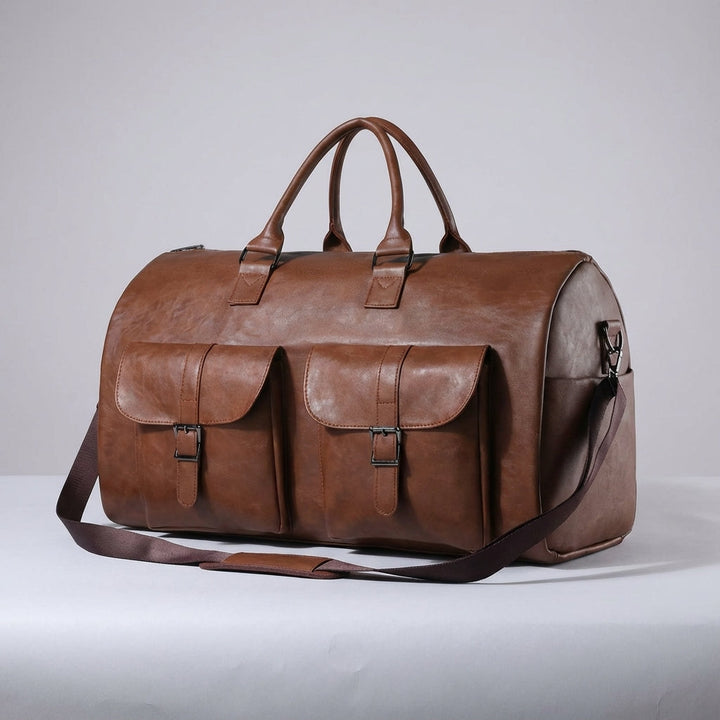 Svart Carrylux stor resväska med praktiskt skofack. Rymlig unisex weekendväska för smidigt bagage.
