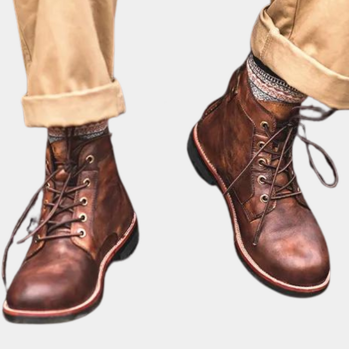 Bruna herr chukkaboots, perfekta för höst & vinter. Bekväma & stilrena fritidsskor för utomhusbruk.