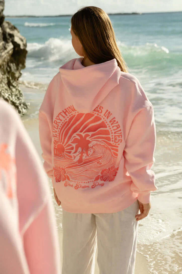 Stilren Hoodie med Grafiskt Tryck – Mjuk och Bekväm