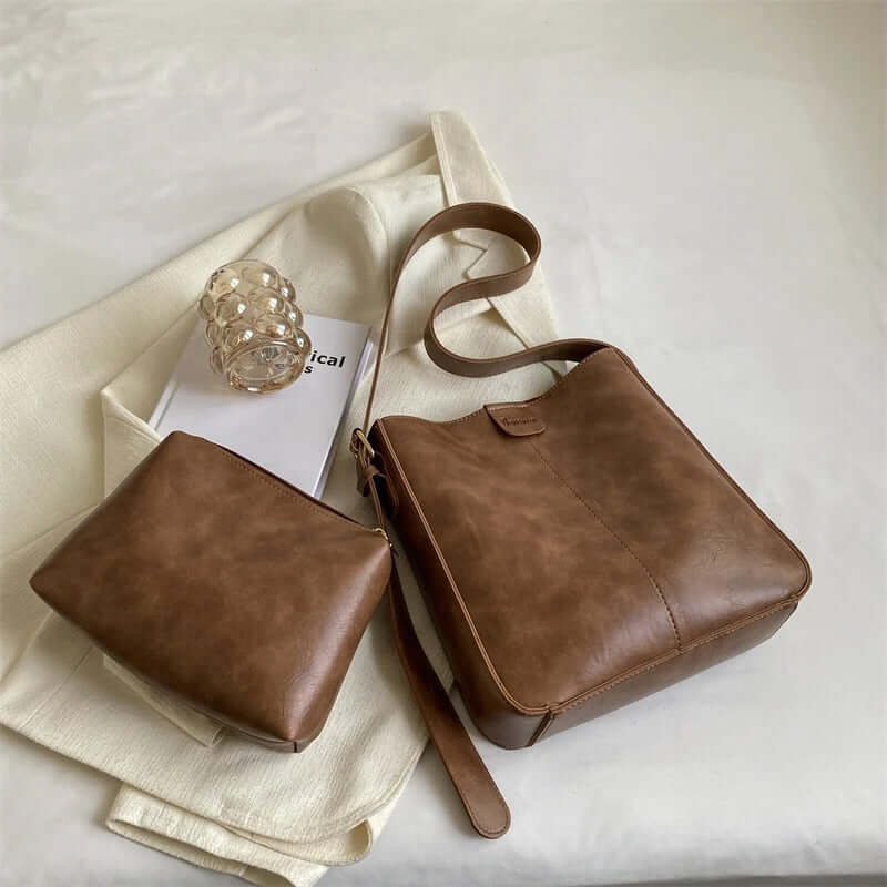 Set om 4 retro tygkassar – Hållbara & stilrena shoppingväskor