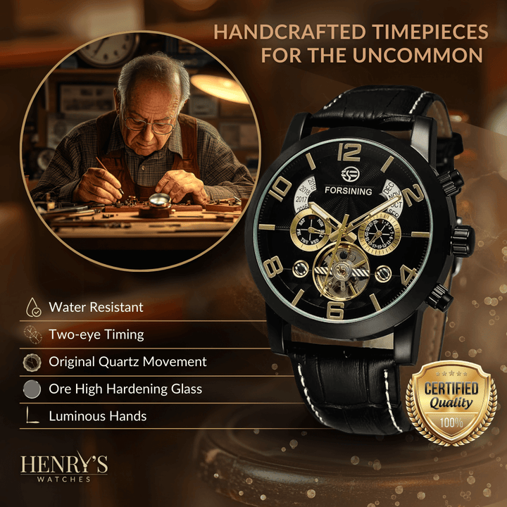 Lyxig Tourbillon Automatisk Mekanisk Klocka