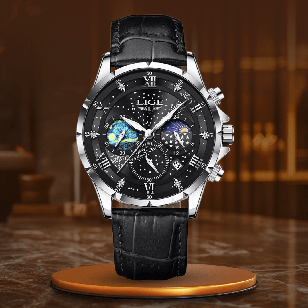 Elegant Moonphase Klocka