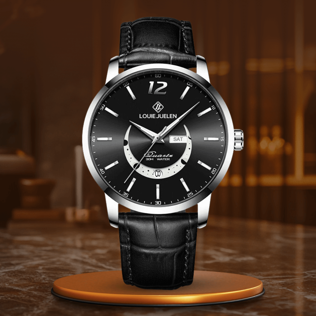 Elegant Luminous Moonphase Klocka