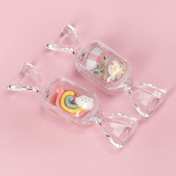 Candyformad smyckesask i rosa, elegant förvaring av smycken och accessoarer, kompakt och multifunktionell.