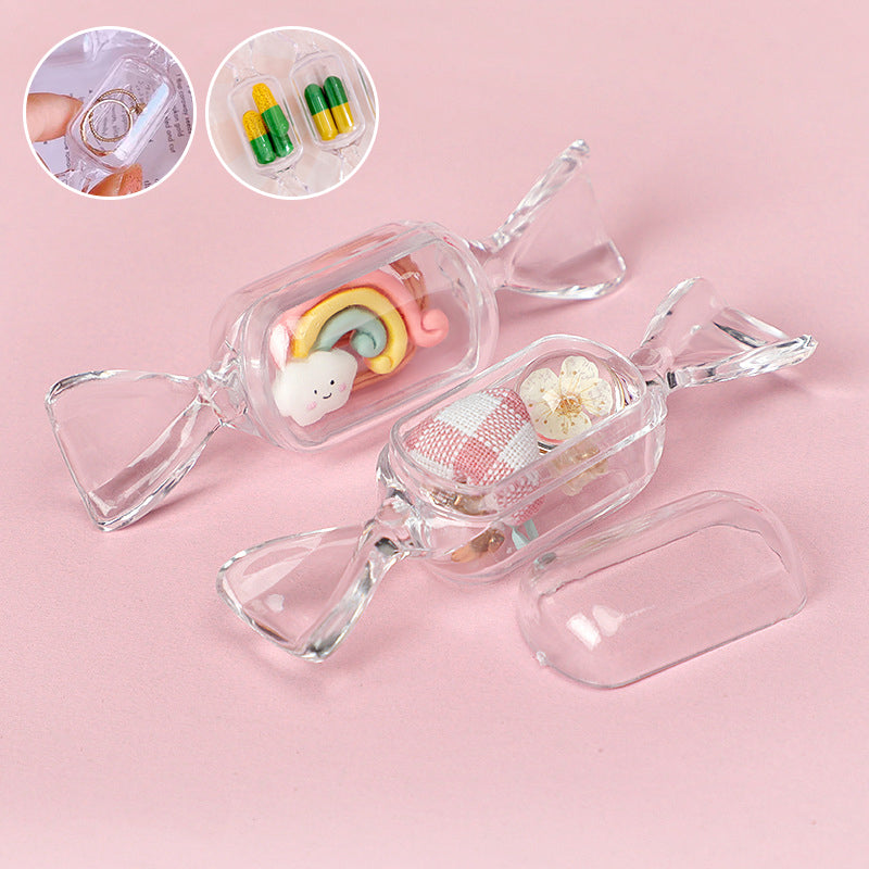 Candyformad smyckesask i rosa, elegant förvaring av smycken och accessoarer, kompakt och multifunktionell.