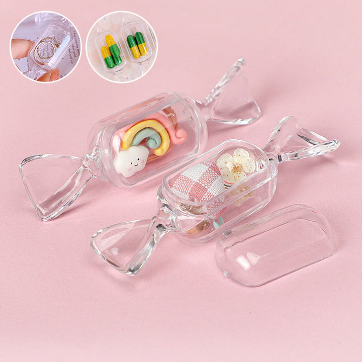 Candyformad smyckesask i rosa, elegant förvaring av smycken och accessoarer, kompakt och multifunktionell.