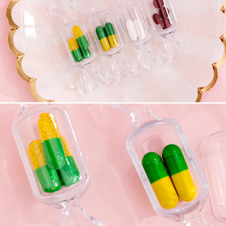 Candyformad smyckesask i rosa, elegant förvaring av smycken och accessoarer, kompakt och multifunktionell.