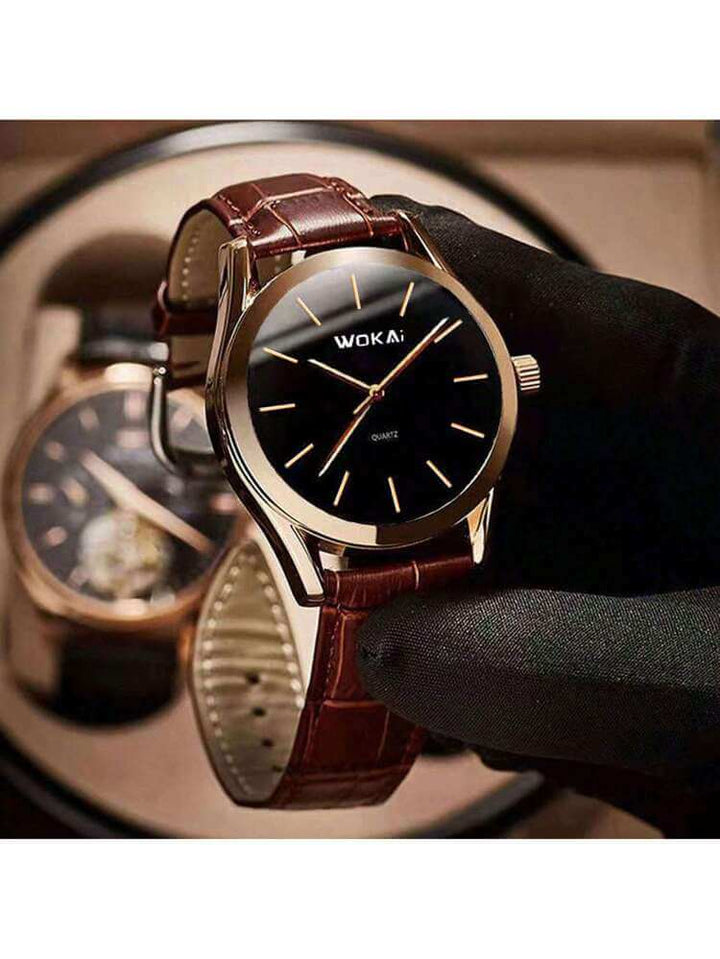 Elegant Rose Gold Quartz Watch