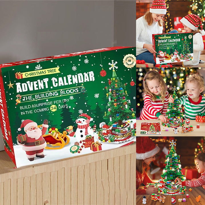 "Charmig julgran adventskalender för barn i åldrarna 3-6, perfekt som juldekoration och för att skapa magiska julminnen."