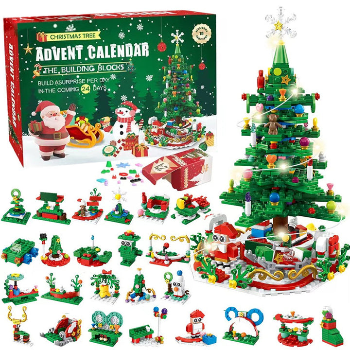 "Charmig julgran adventskalender för barn i åldrarna 3-6, perfekt som juldekoration och för att skapa magiska julminnen."