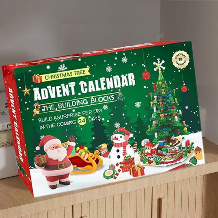 "Charmig julgran adventskalender för barn i åldrarna 3-6, perfekt som juldekoration och för att skapa magiska julminnen."