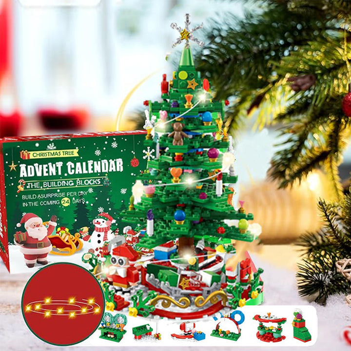 "Charmig julgran adventskalender för barn i åldrarna 3-6, perfekt som juldekoration och för att skapa magiska julminnen."