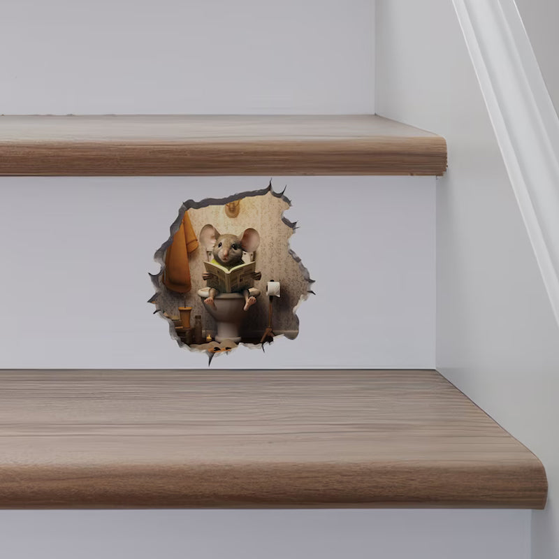 "Charmiga mushål väggdekorationer i PVC med lekfull design för kreativ väggillusion och unik inredningsdetalj."