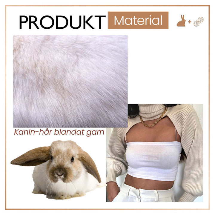 "Coltröja med hög hals och loose bloomer-ärmar, eleganta detaljer för chic look. Perfekt för dammode, olika färgval."
