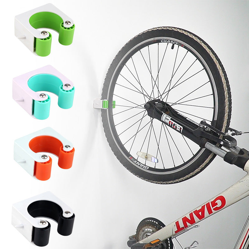 "Cykelställ för parkering av mountainbike och landsvägscykel, kompakt och elegant design, perfekt för cykelentusiaster."