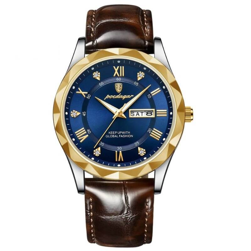 Elegant Läderband Kvartsur