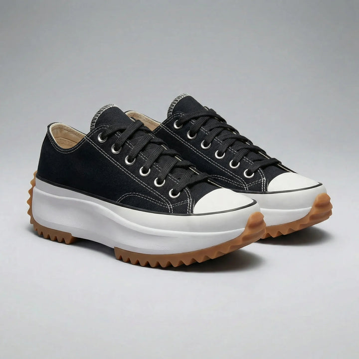 Bekväma vardagsskor: Ashley dam platåsneakers med snörning. Stilrena för daglig användning.