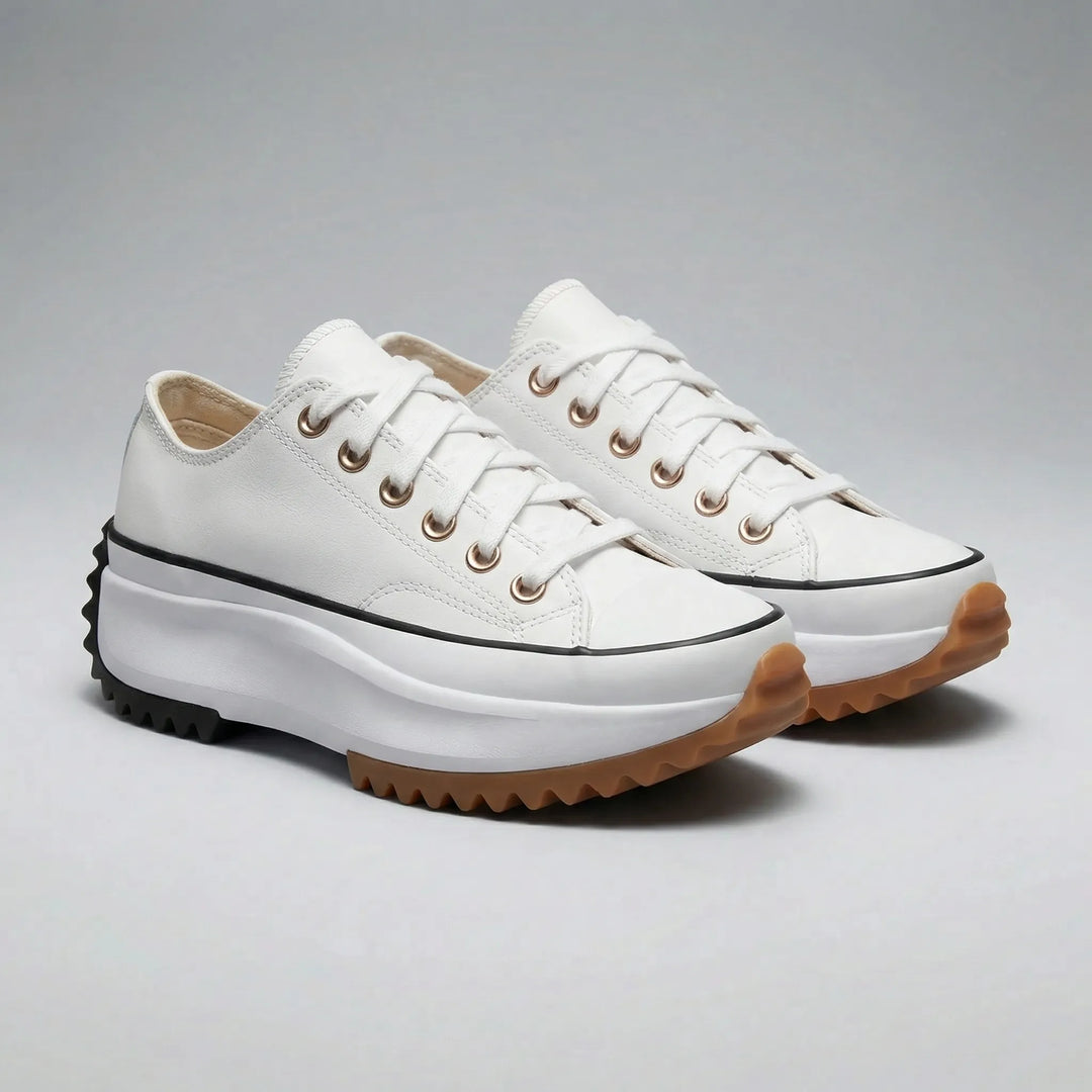 Ashley platåsneaker i brun för dam, en snygg och bekväm snörsko. Trendiga damskor.