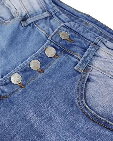 Högmidjade bootcut jeans för dam, i slitstarkt men mjukt stretchmaterial för bästa komfort.