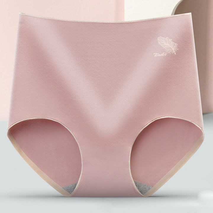 "Dam högmidjade triangelshorts i rosa bomull, komfortabel design och andas för stöd och stil."