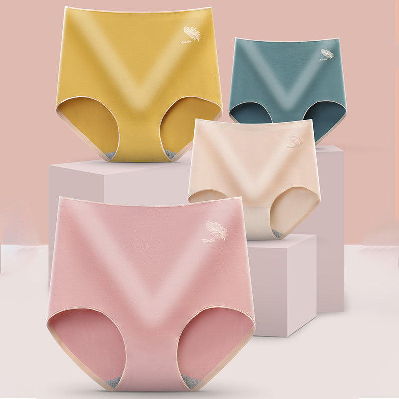 "Dam högmidjade triangelshorts i rosa bomull, komfortabel design och andas för stöd och stil."