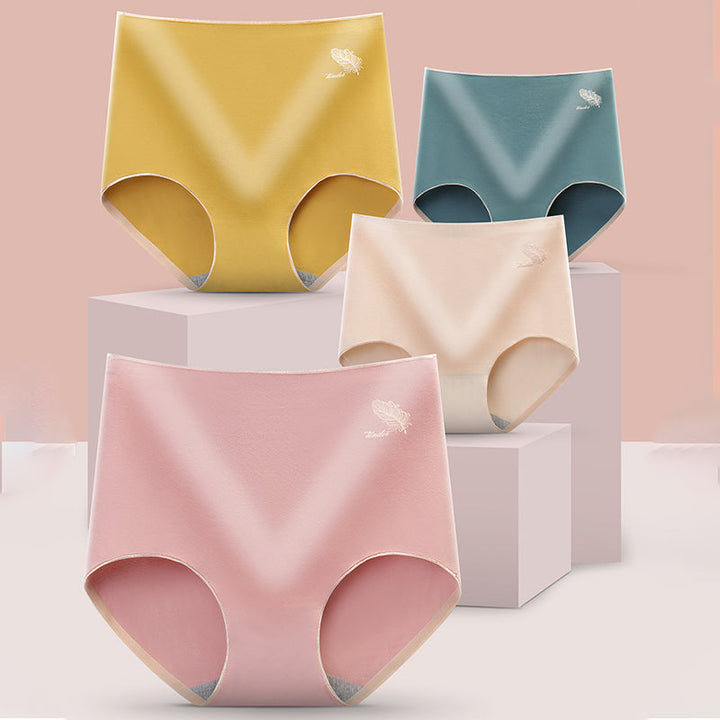 "Dam högmidjade triangelshorts i rosa bomull, komfortabel design och andas för stöd och stil."