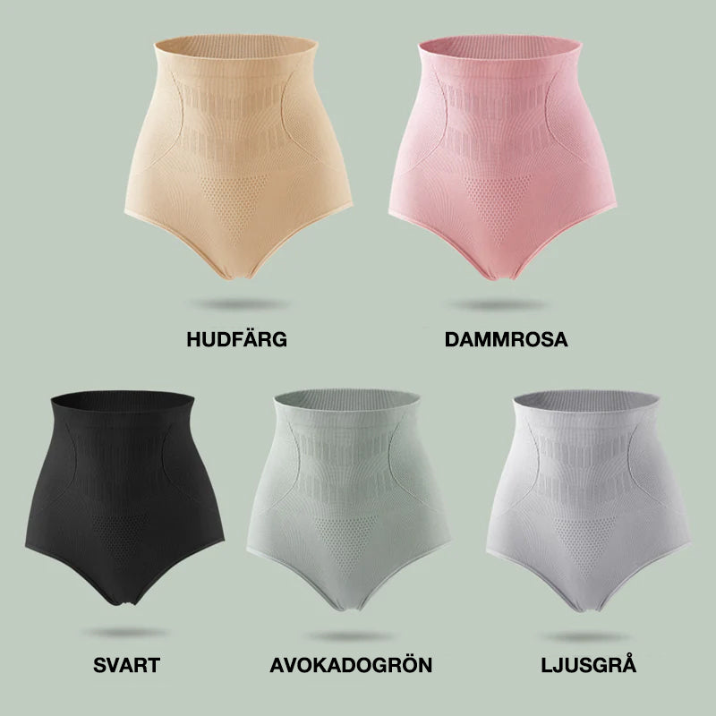 "Dam kurvformande hi-waist trosa, lyfteffekt, hudfärgad, sömlös design, shapewear, bekväm och stilren lingerie."