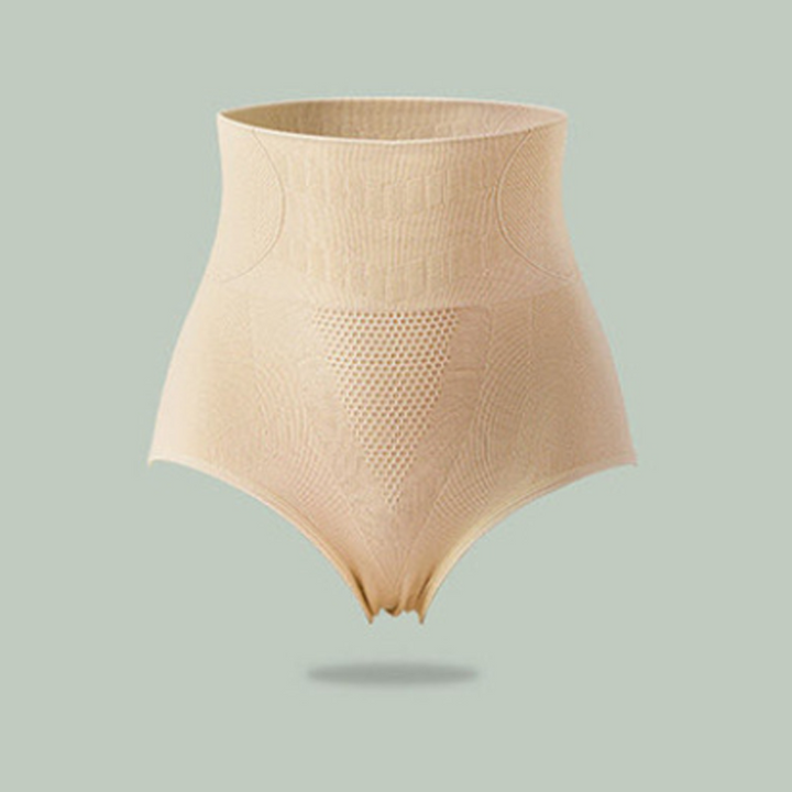 "Dam kurvformande hi-waist trosa, lyfteffekt, hudfärgad, sömlös design, shapewear, bekväm och stilren lingerie."