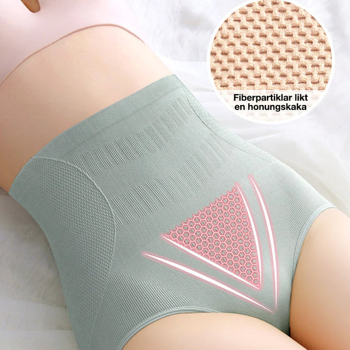 "Dam kurvformande hi-waist trosa, lyfteffekt, hudfärgad, sömlös design, shapewear, bekväm och stilren lingerie."