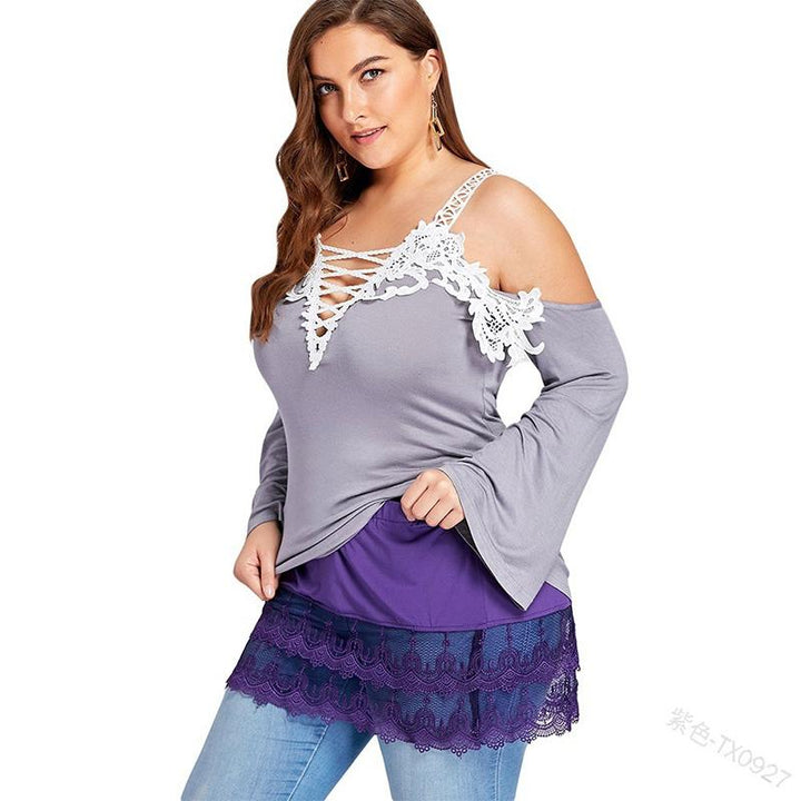 "Dam mini kjol skjortförlängare i polyester, elegant design i flera färger för en stilren look. Perfekt under korta toppar."
