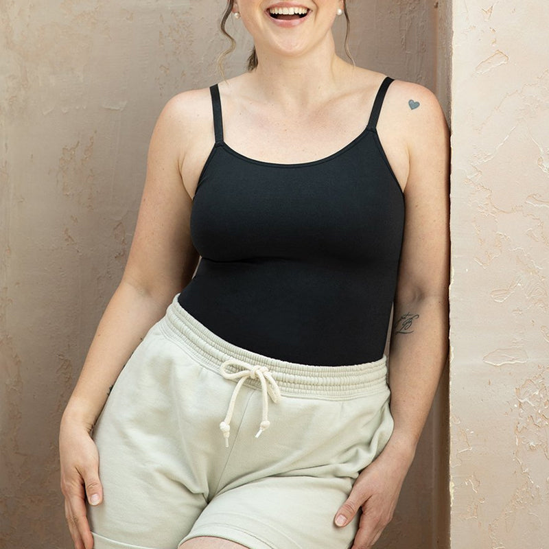 "Dam seamless magkontrollerande camisole med hög stretch, bekväm passform och sofistikerad design, perfekt som lagerplagg."