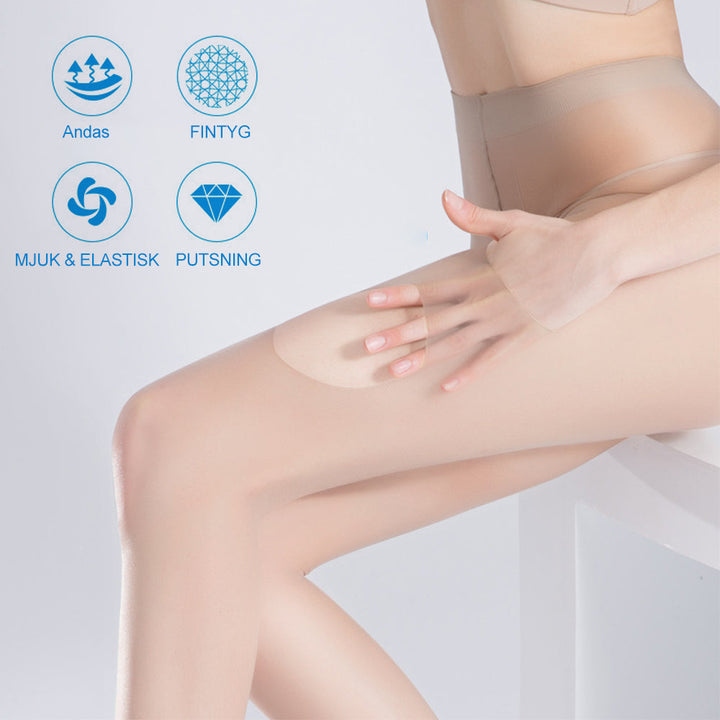 Dam super flexibel strumpbyxa i svart, mjuk och hållbar, elegant och silkeslen, perfekt för alla tillfällen.