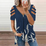 Blad på blå bakgrund