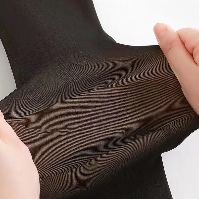 Dam vinter tights i svart, fejk genomskinliga, varma och bekväma, perfekt för att hålla stilen i kallt väder.
