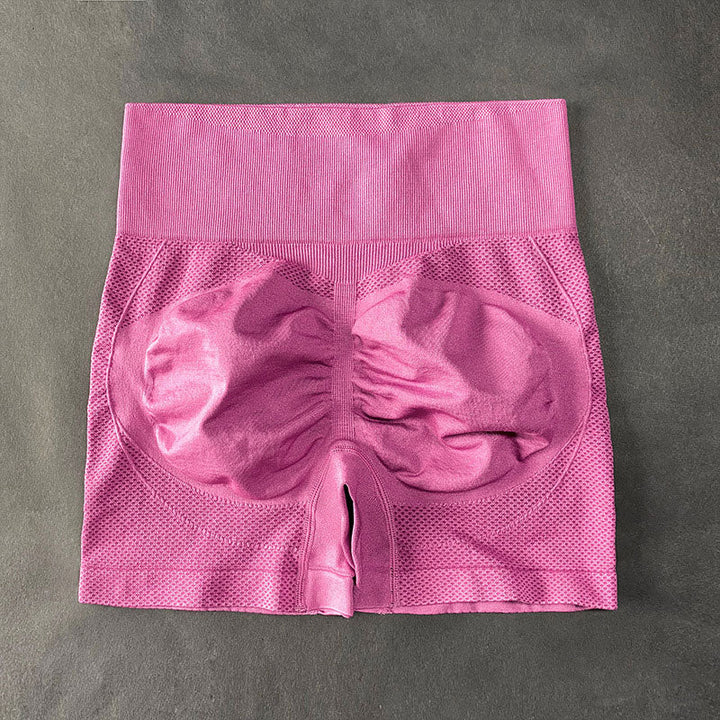 "Dam yoga cykelshorts, hög midja, blå färg, andningsbart tyg, perfekt för träning, utförd i stretchigt material."
