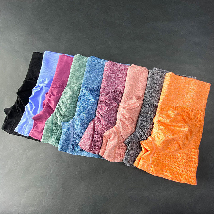 "Dam yoga cykelshorts, hög midja, blå färg, andningsbart tyg, perfekt för träning, utförd i stretchigt material."