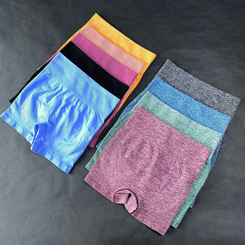 "Dam yoga cykelshorts, hög midja, blå färg, andningsbart tyg, perfekt för träning, utförd i stretchigt material."