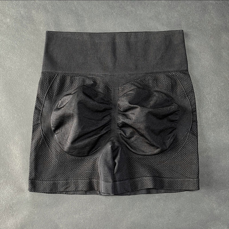 "Dam yoga cykelshorts, hög midja, blå färg, andningsbart tyg, perfekt för träning, utförd i stretchigt material."