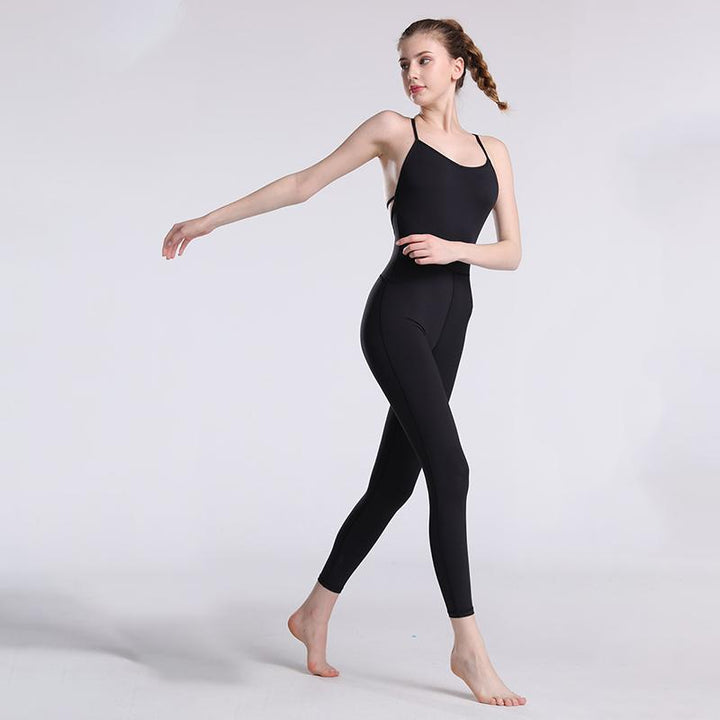 "Dambodysuit för Aerial Yoga, hög elasticitet, slimmad design, ryggventilation, avokadogul ton, ärmlös för rörelsefrihet"