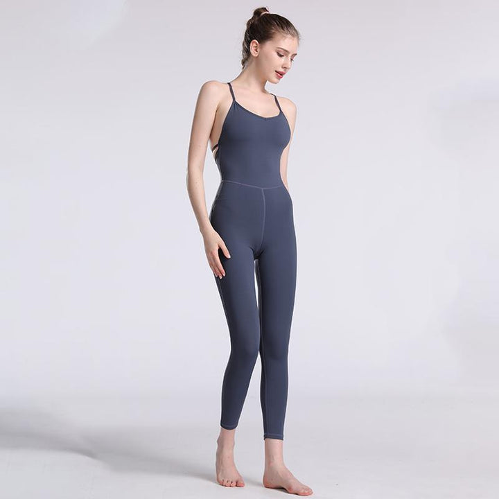 "Dambodysuit för Aerial Yoga, hög elasticitet, slimmad design, ryggventilation, avokadogul ton, ärmlös för rörelsefrihet"