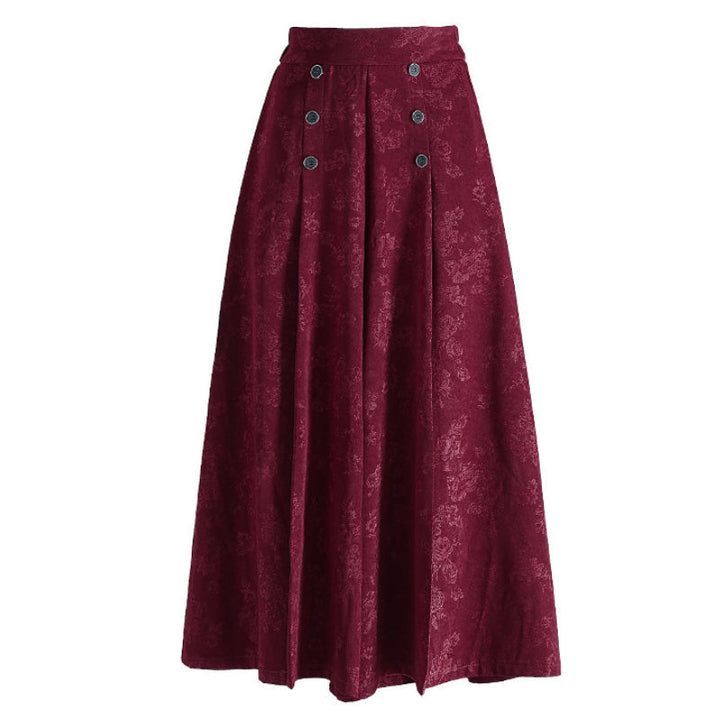 "Dambyxor i polyester, hög midja, vida ben. Stilren design för modern look. Perfekt för både arbete och fritid."