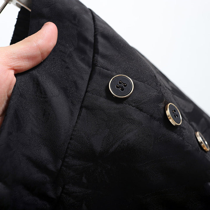 "Dambyxor i polyester, hög midja, vida ben. Stilren design för modern look. Perfekt för både arbete och fritid."