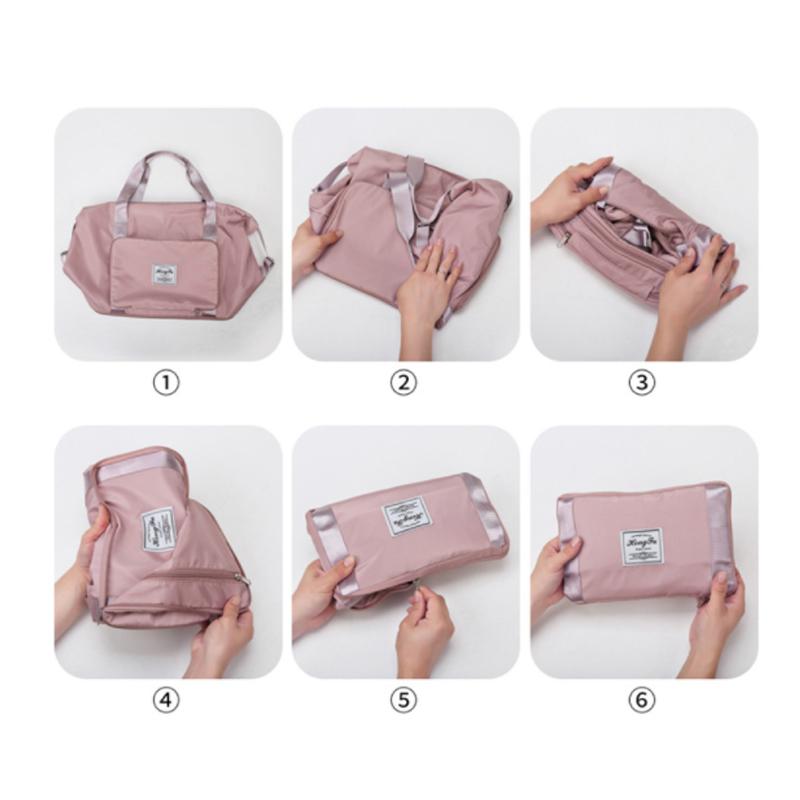 "Damer axelväska i vattentätt oxfordtyg, stor kapacitet, stilren design, lätta remmar och expanderbar botten."